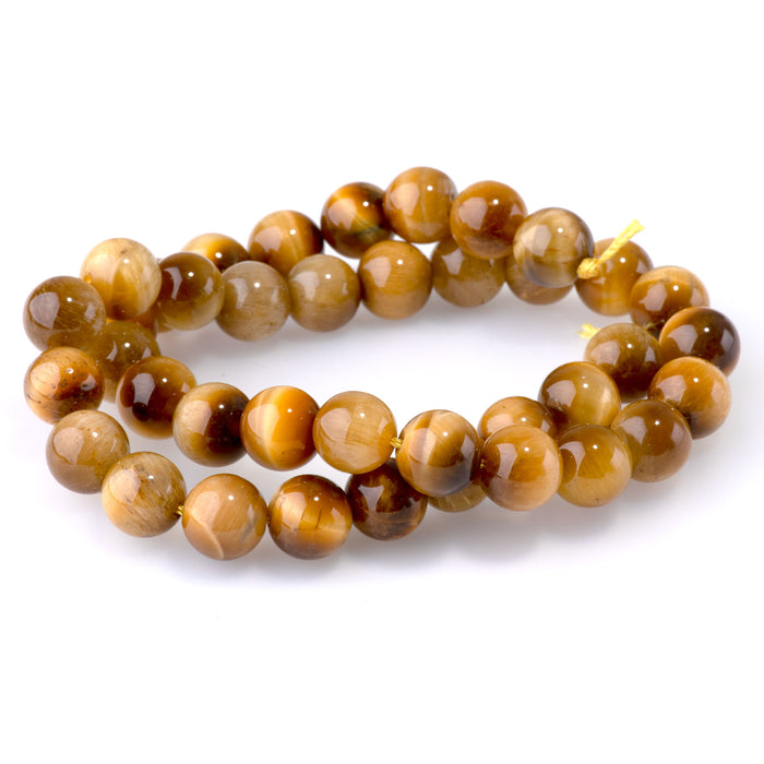 Golden Tiger Eye 10mm Round - 15-16 Inch