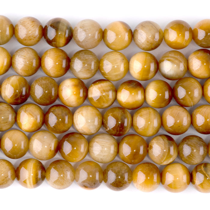 Golden Tiger Eye 10mm Round - 15-16 Inch