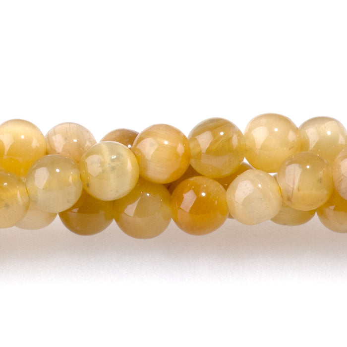 Golden Tiger Eye 4mm Round - 15-16 Inch