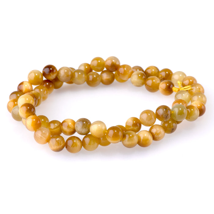 Golden Tiger Eye 6mm Round - 15-16 Inch