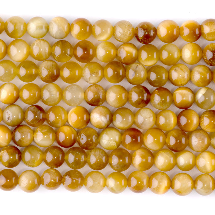 Golden Tiger Eye 6mm Round - 15-16 Inch