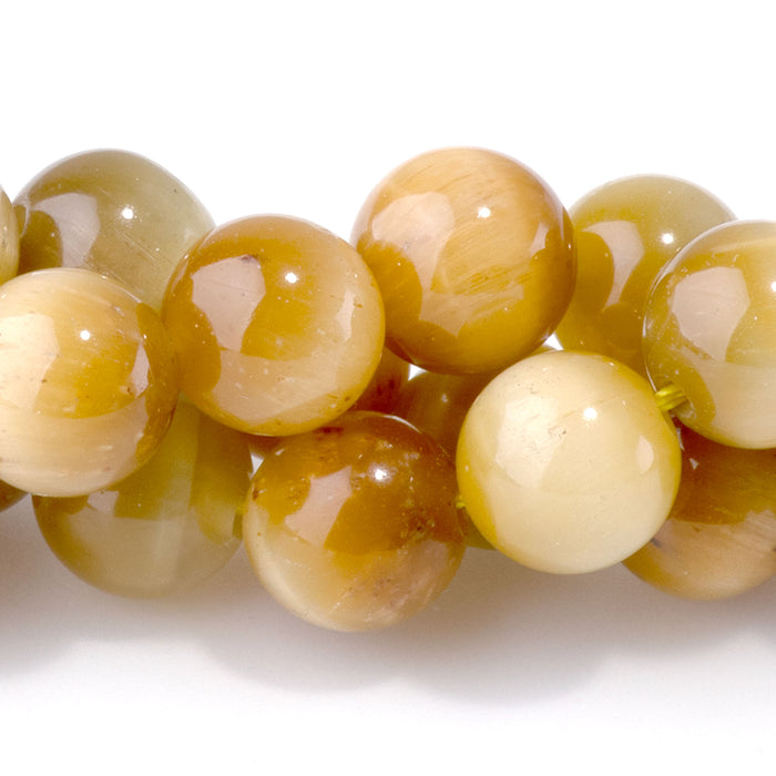 Golden Tiger Eye 8mm Round - 15-16 Inch