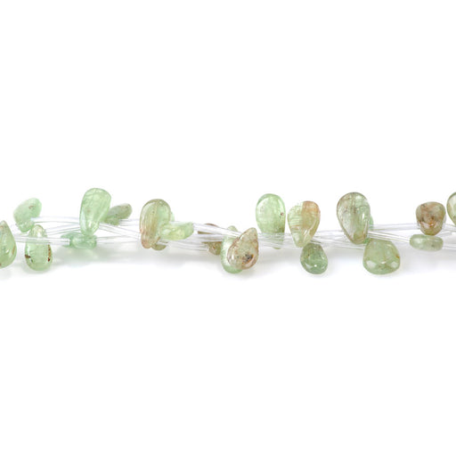 This is a Dakota Stones 8x12-25mm Green Kyanite Gemstone strand with drop beads in 15-16 inch strand.
