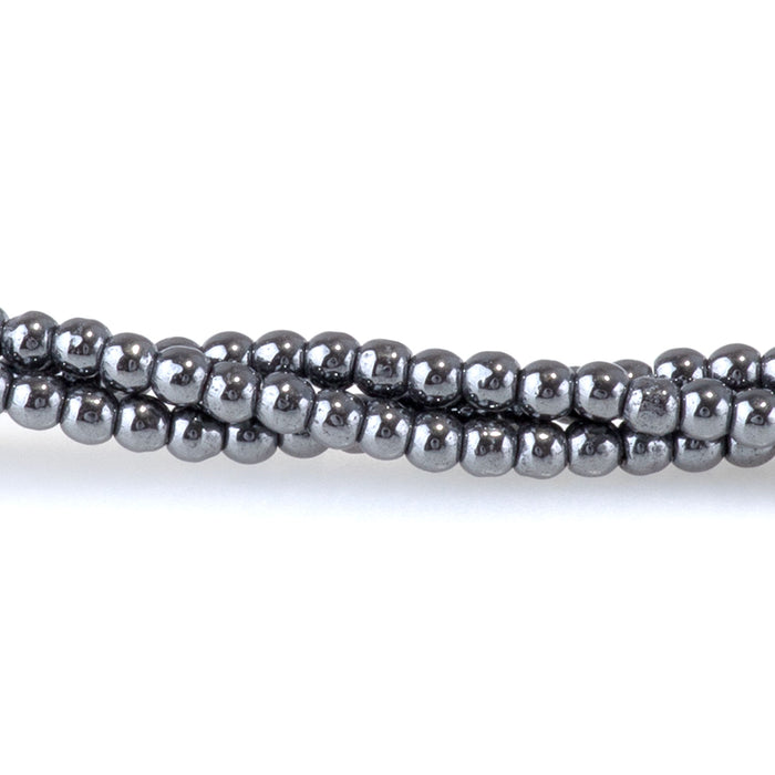 Hematite 2mm Round - 15-16 Inch
