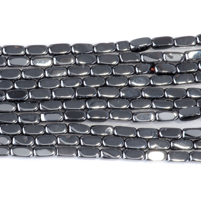 Hematite 2x4mm Corner Cut Nugget - 15-16 Inch
