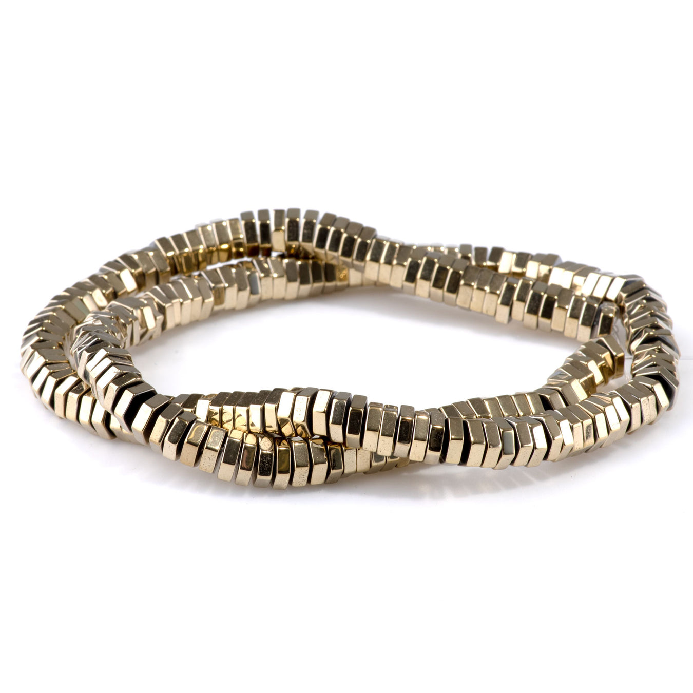 Hexagon Shaped Gemstone Beads