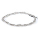 This is a Dakota Stones 2mm Hematite Antique Silver Plated Gemstone strand with faceted round beads in 15-16 inch strand.