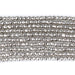 This is a Dakota Stones 2mm Hematite Antique Silver Plated Gemstone strand with faceted round beads in 15-16 inch strand.