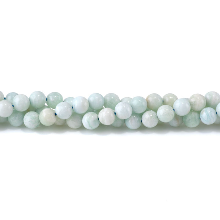 Hemimorphite 8mm Round - 15-16 Inch