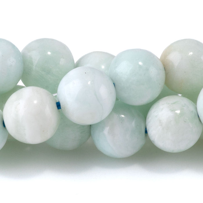 Hemimorphite 8mm Round - 15-16 Inch