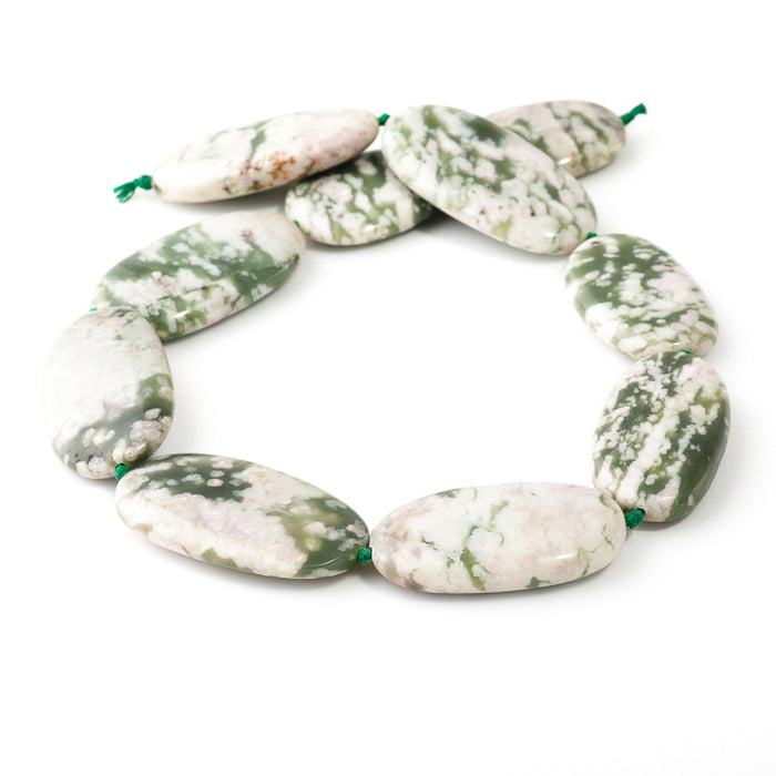 He Nan Jade 20x40mm Oval - 15-16 Inch