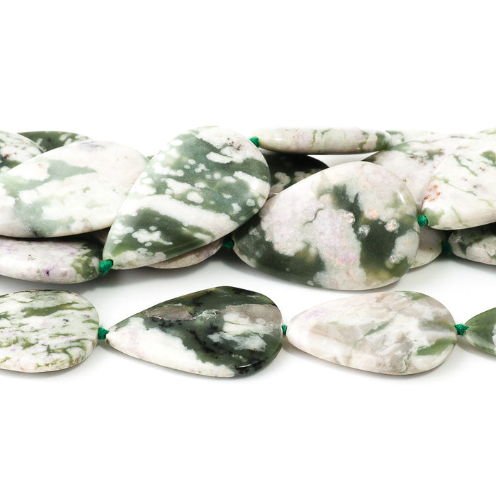 He Nan Jade 25x30mm Drop - 15-16 Inch