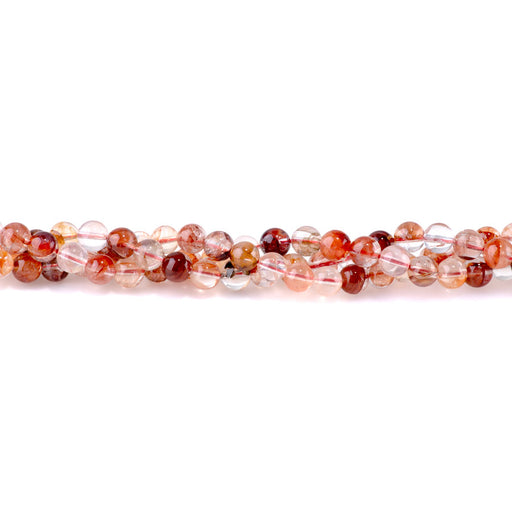 This is a Dakota Stones 6mm Red Hematoid Quartz Gemstone strand with AA grade round beads in 15-16 inch strand.
