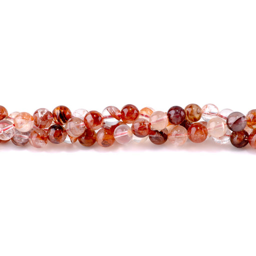 This is a Dakota Stones 8mm Red Hematoid Quartz Gemstone strand with AA grade round beads in 15-16 inch strand.