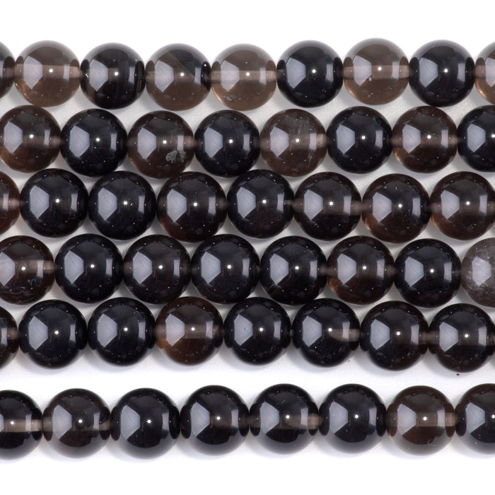 Ice Obsidian 10mm Round - 8-Inch