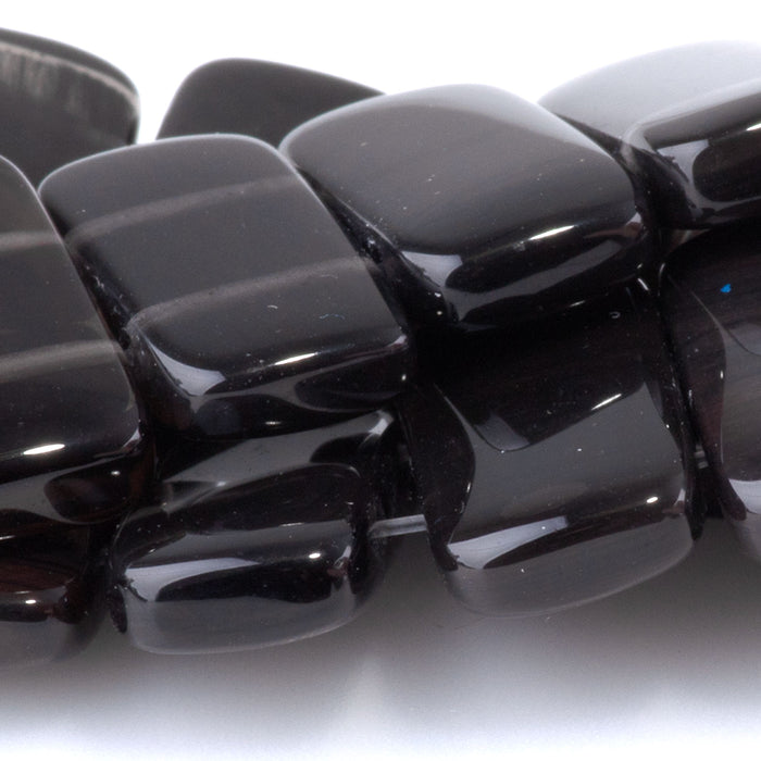 Ice Obsidian 10x20mm Double Drill - 8-Inch