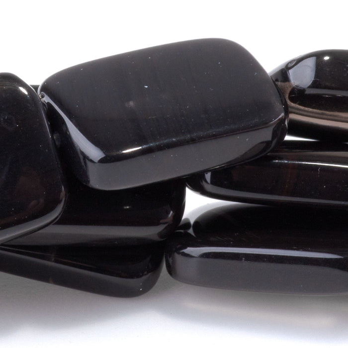 Ice Obsidian 13x18mm Rectangle   - 8-Inch
