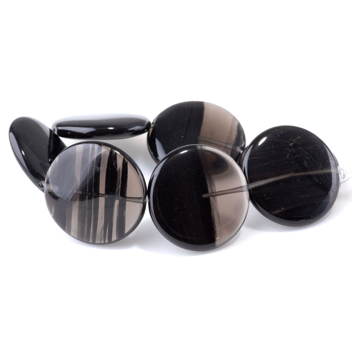 Ice Obsidian 30mm Coin - 8-Inch