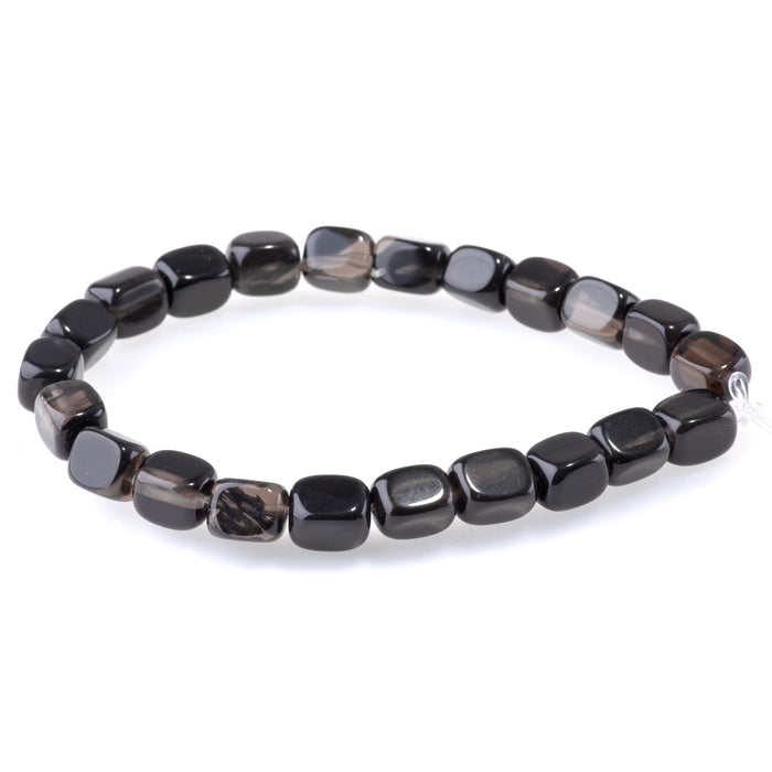 Ice Obsidian 8x10mm Nugget - 8-Inch