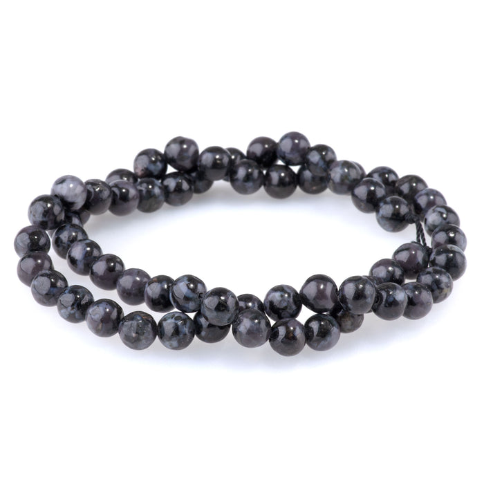 Indigo Gabbro 6mm Round - 15-16 Inch