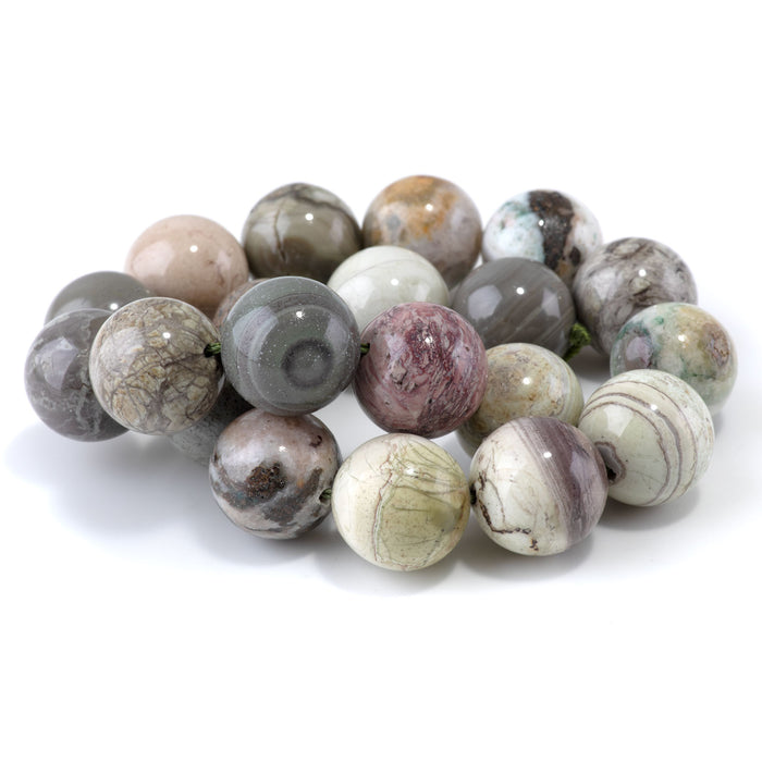 Imperial Jasper 20mm Round - 15-16 Inch