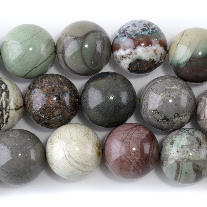 Imperial Jasper 20mm Round - 15-16 Inch