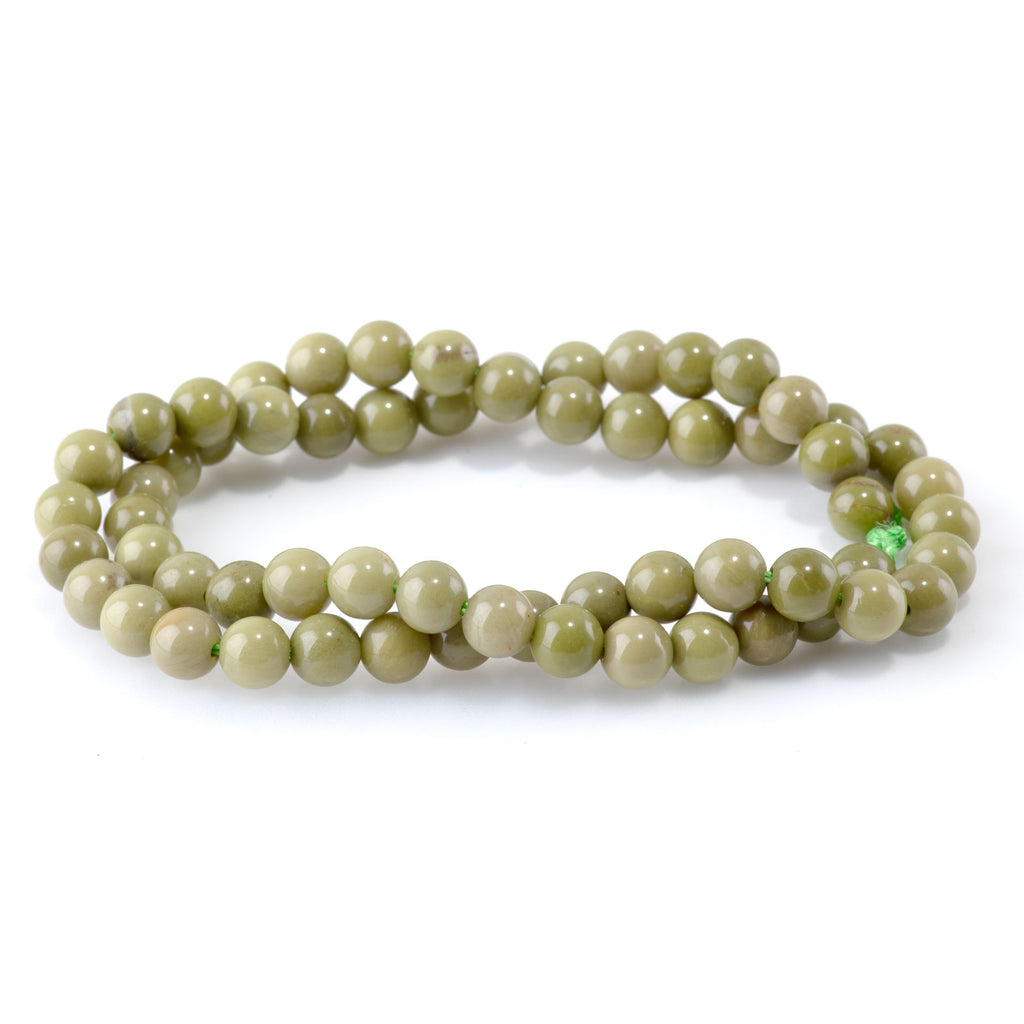 Green Imperial Jasper 6mm Round - 15-16 Inch — Dakota Stones