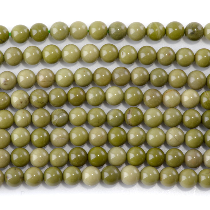 Green Imperial Jasper 6mm Round - 15-16 Inch
