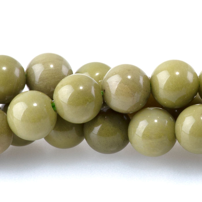 Green Imperial Jasper 6mm Round - 15-16 Inch