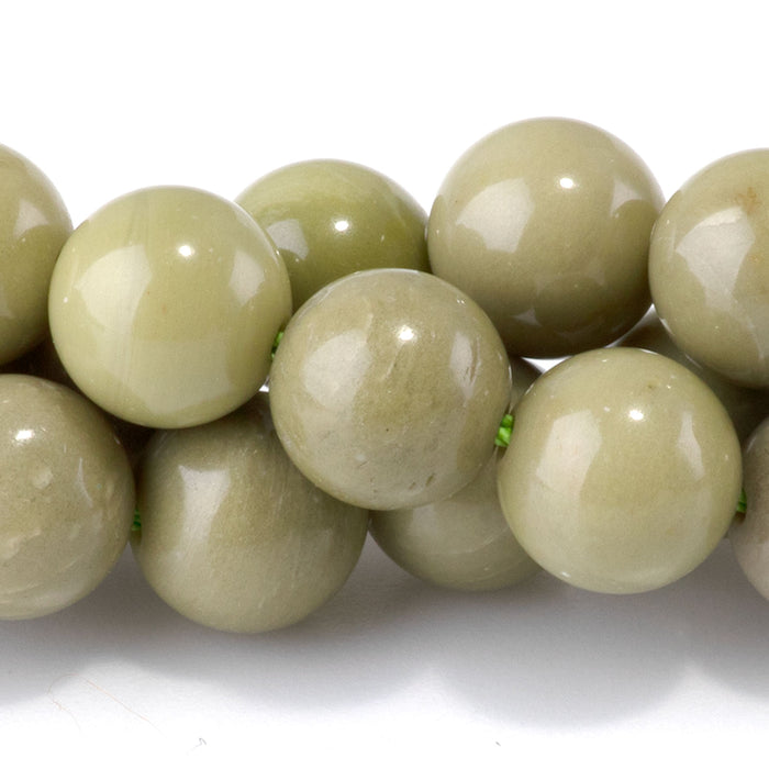 Green Imperial Jasper 8mm Round - 15-16 Inch