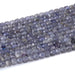 This is a Dakota Stones 4mm Iolite Gemstone strand with natural A grade table-cut cube beads in 15-16 inch strand.