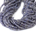 This is a Dakota Stones 4mm Iolite Gemstone strand with natural A grade table-cut cube beads in 15-16 inch strand.