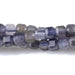 This is a Dakota Stones 4mm Iolite Gemstone strand with natural A grade table-cut cube beads in 15-16 inch strand.