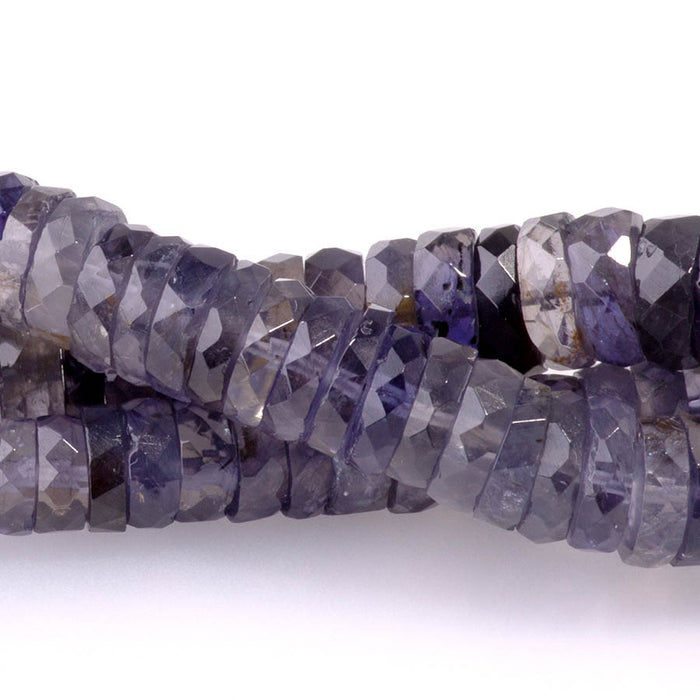 Iolite 6-8mm Faceted Irregular Tyre - 8 Inch