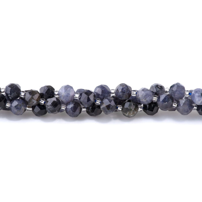 Iolite 7x8mm Faceted Nugget - 15-16 Inch