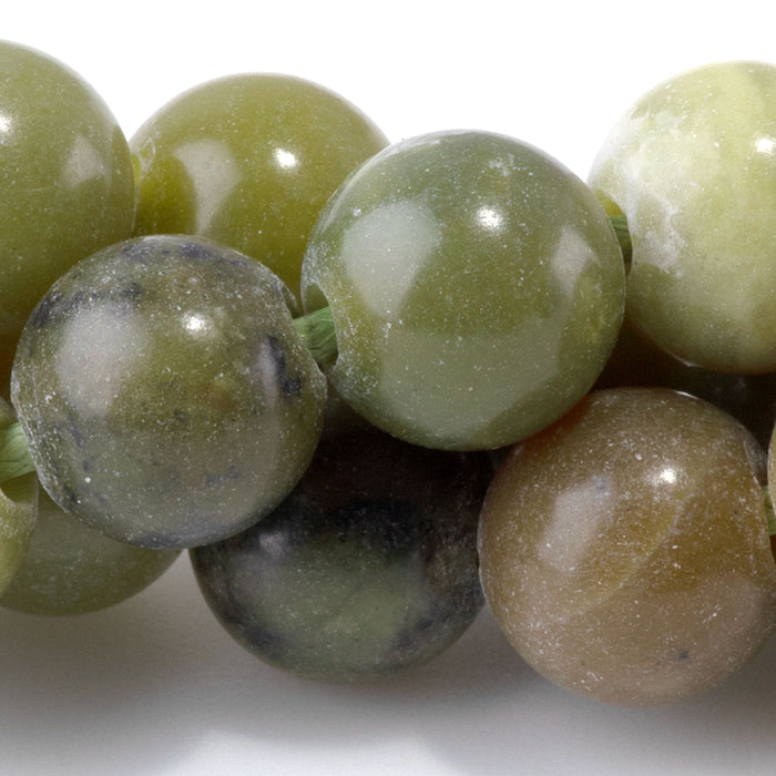 BC Jade 10mm Round - Large Hole Beads