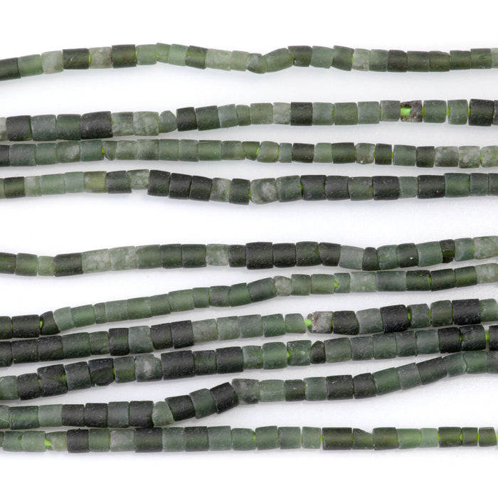 Nephrite Jade 3x3-5mm Irregular Heishi Bead - 12-13 Inch