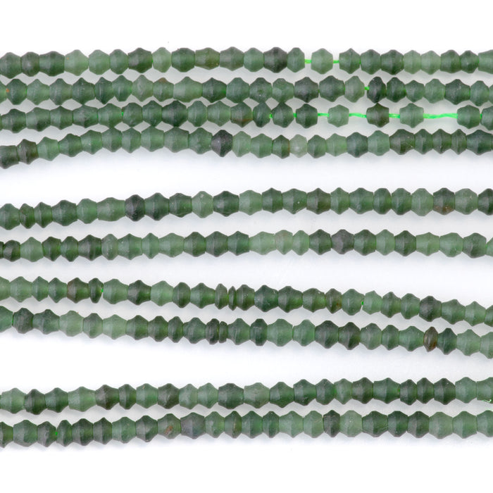 Nephrite Jade 3mm Irregular Saucer Bead - 13-14 Inch