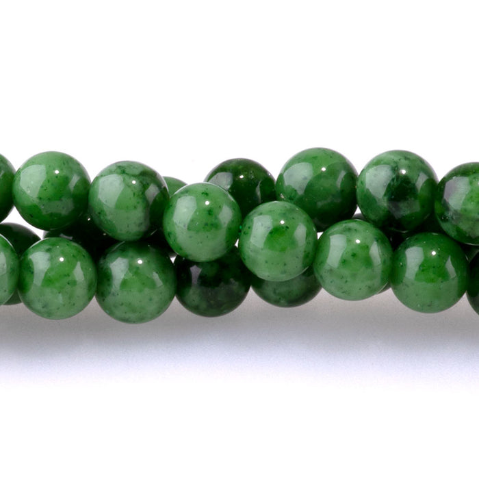 Siberian Jade 6mm Round - 15-16 Inch