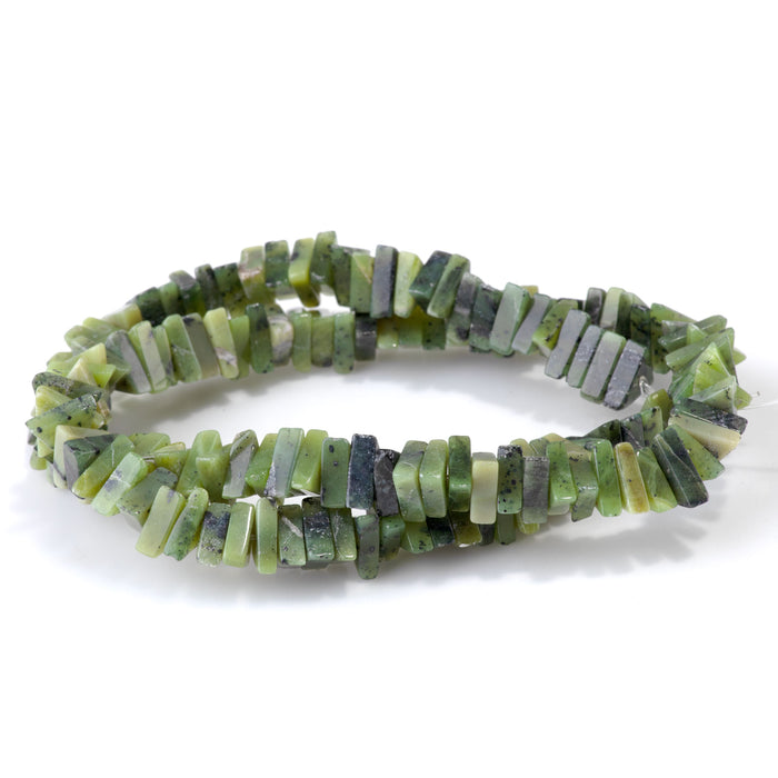 BC Jade 8-9mm Triangle Heishi Bead - 15-16 Inch