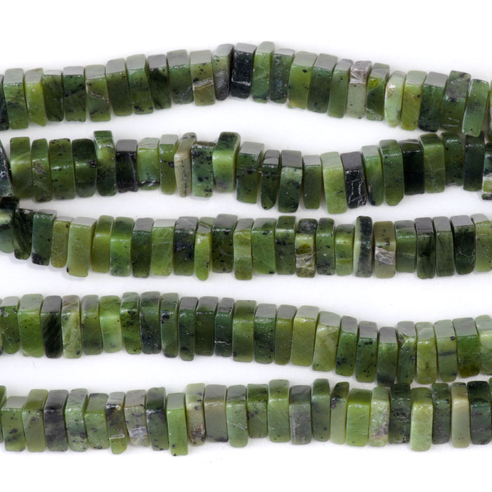 BC Jade 8-9mm Triangle Heishi Bead - 15-16 Inch