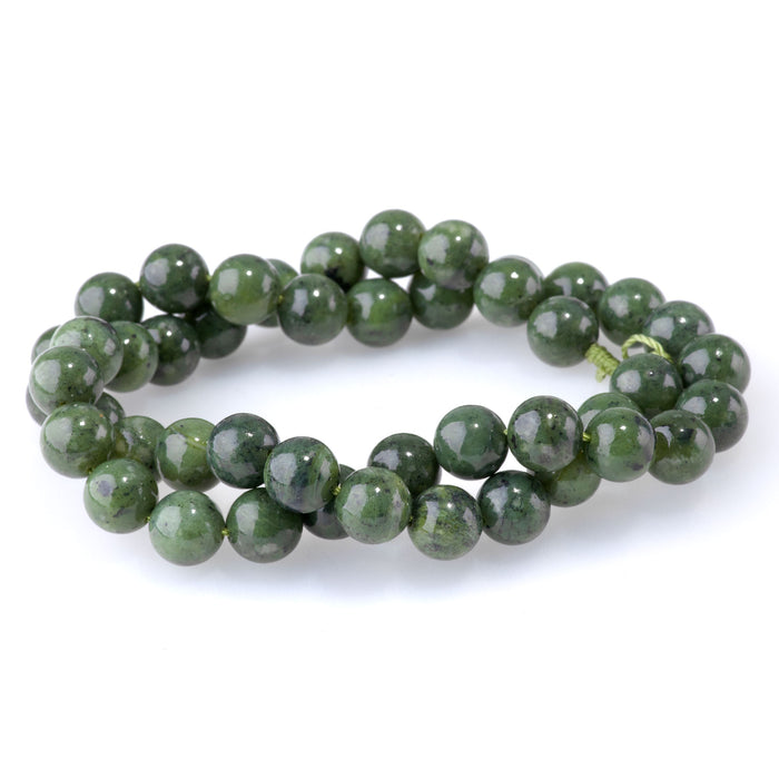 Canadian Jade 8mm Round AA Grade - 15-16 Inch