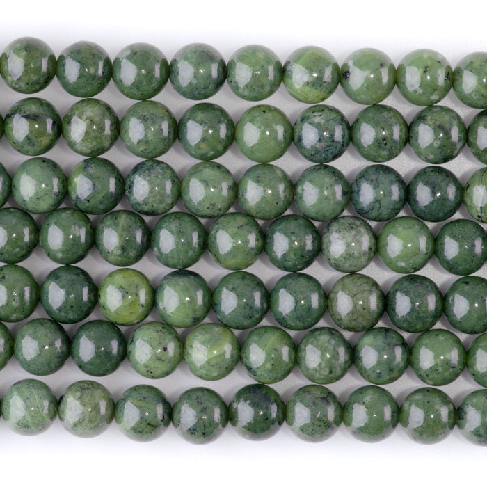 Canadian Jade 8mm Round AA Grade - 15-16 Inch