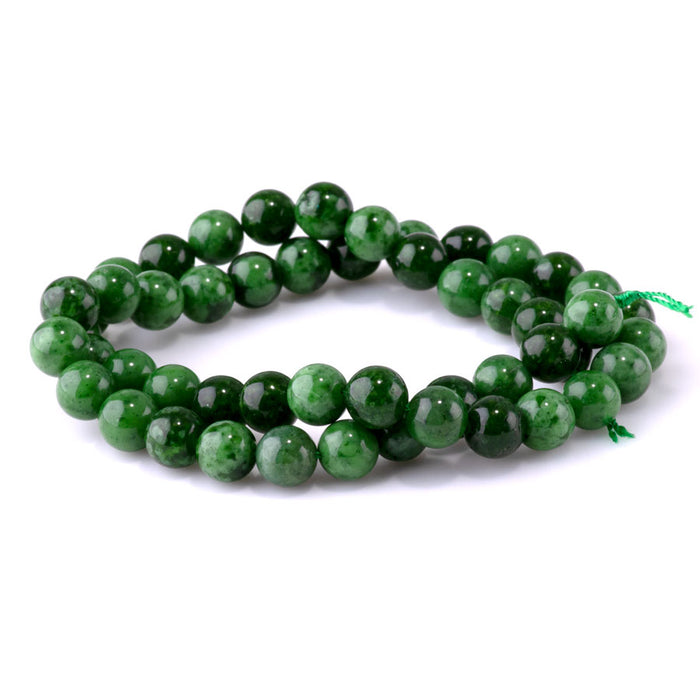 Siberian Jade 8mm Round - 15-16 Inch