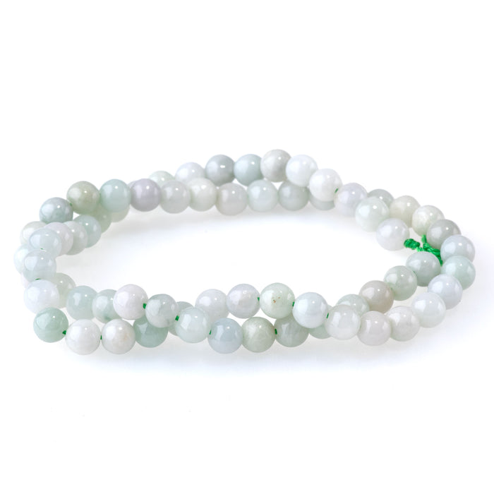 Jadeite 6mm Round A Grade - 15-16 Inch