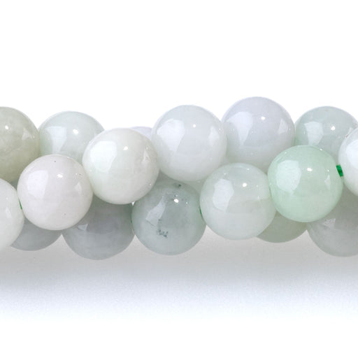 This is a Dakota Stones 6mm Jadite Gemstone strand with A grade round beads in 15-16 inch strand.