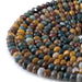 This is a Dakota Stones 5x8mm Kabamby Ocean Jasper Large Hole Gemstone strand with faceted rondelle beads in 8 inch strand.