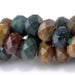 This is a Dakota Stones 5x8mm Kabamby Ocean Jasper Large Hole Gemstone strand with faceted rondelle beads in 8 inch strand.