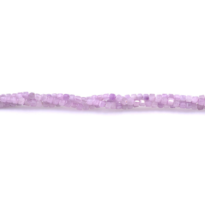 Kunzite 3mm Table Cut Cube AA Grade - 15-16 Inch