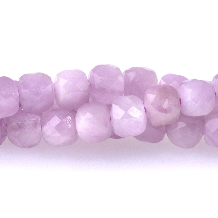 Kunzite 4mm Cube Faceted AA Grade - 15-16 Inch